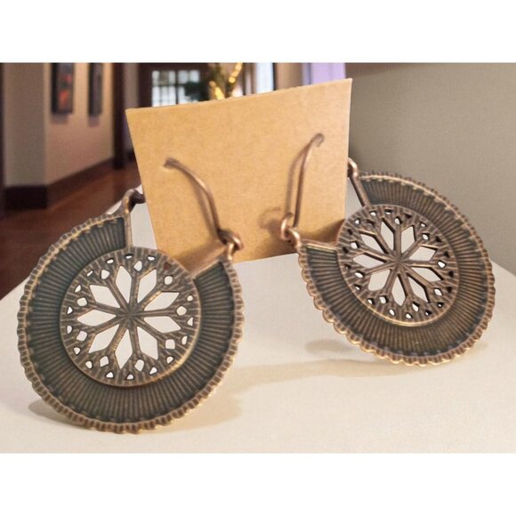 2 Pairs Boho Vintage Style Alloy Geometric Earrings Women’s Jewelry Gift Box - Picture 6 of 6